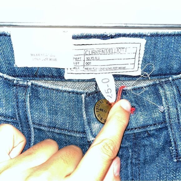 NWT Current/Elliott a the Vintage Straigth Jeans size 25 - Picture 4 of 12